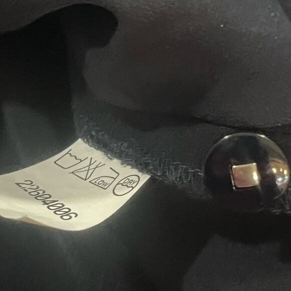 Vtg Black Floral Sequin Boho Glam Artsy Eclectic Party Shirt Jacket Shacket 2X - Picture 9 of 9